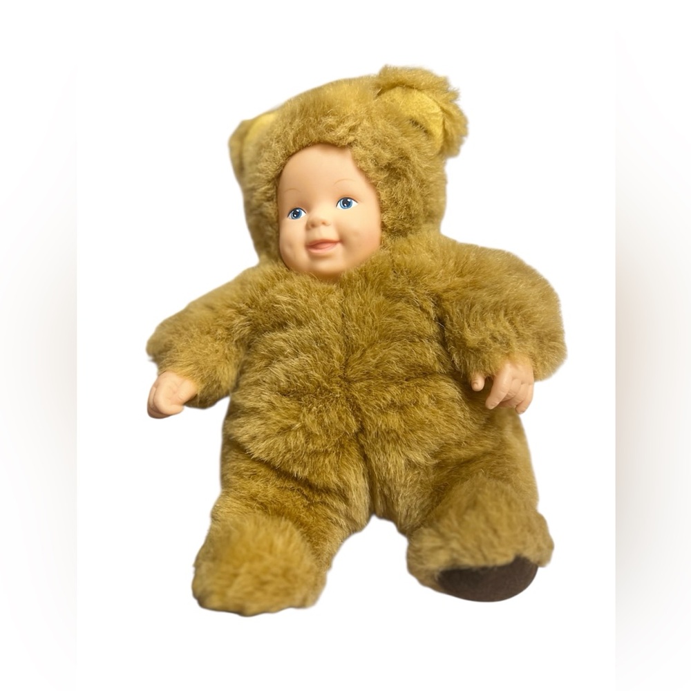 Vintage Anne Geddes Baby Doll Bear Costume Plush Unimax Toys 1990s - Picture 7 of 8